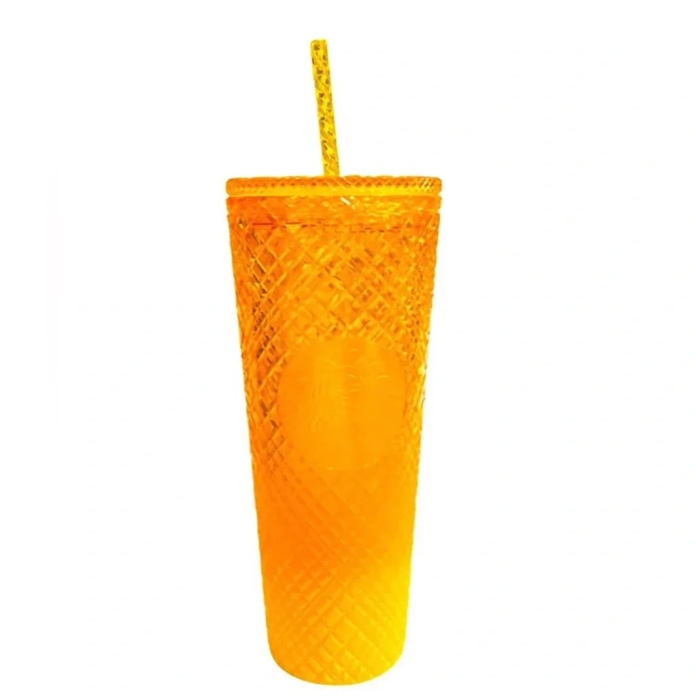 ✨NWOT - Starbucks 2021 Orange Jeweled Cold Beverage Tumbler✨